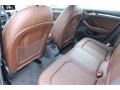 2016 Audi A3 Chestnut Brown Interior Rear Seat Photo