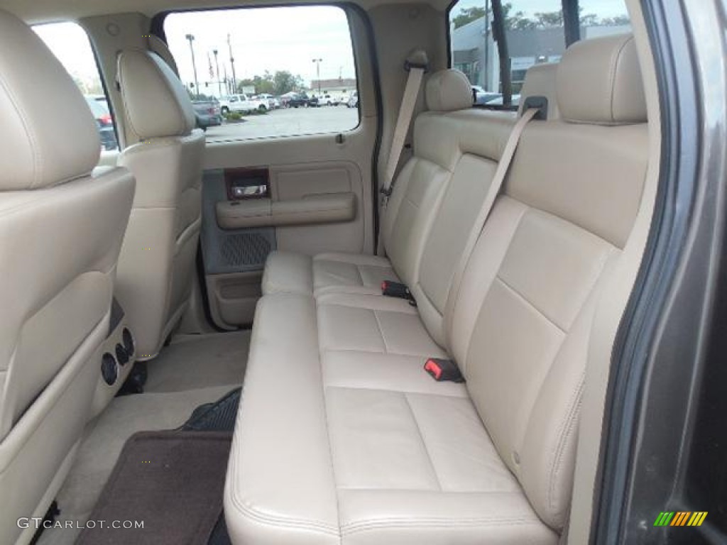 2005 F150 Lariat SuperCrew 4x4 - Dark Stone Metallic / Tan photo #12