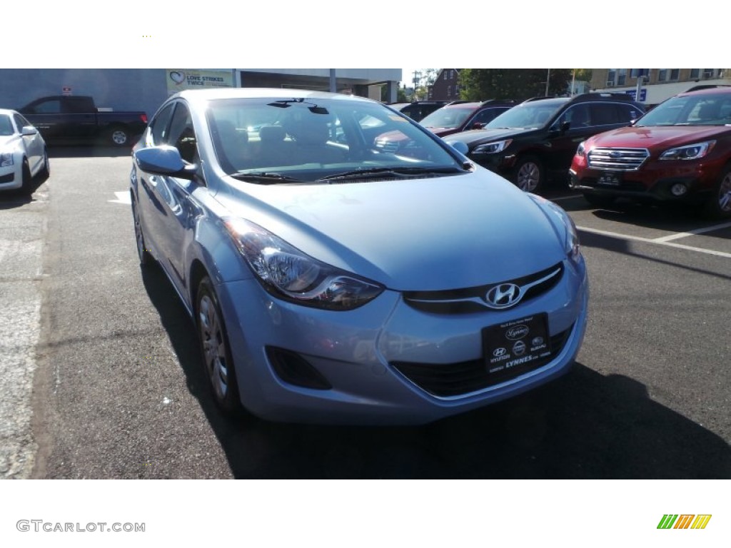 2012 Elantra GLS - Blue Sky Metallic / Beige photo #1