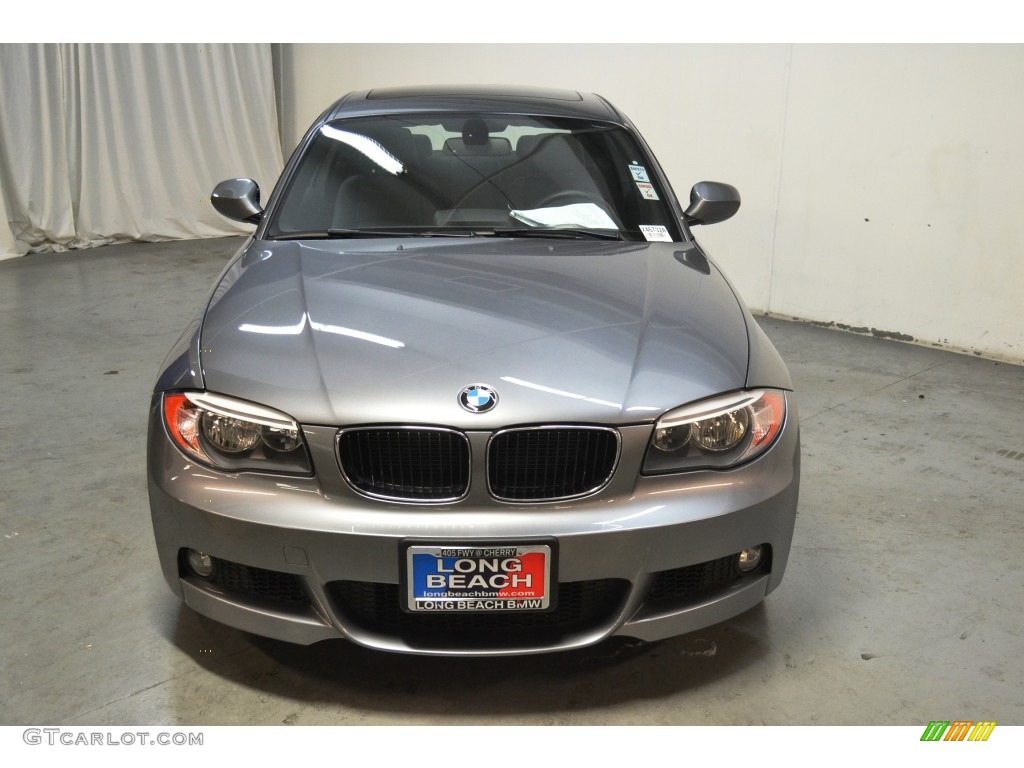 2013 1 Series 128i Coupe - Space Gray Metallic / Black photo #4
