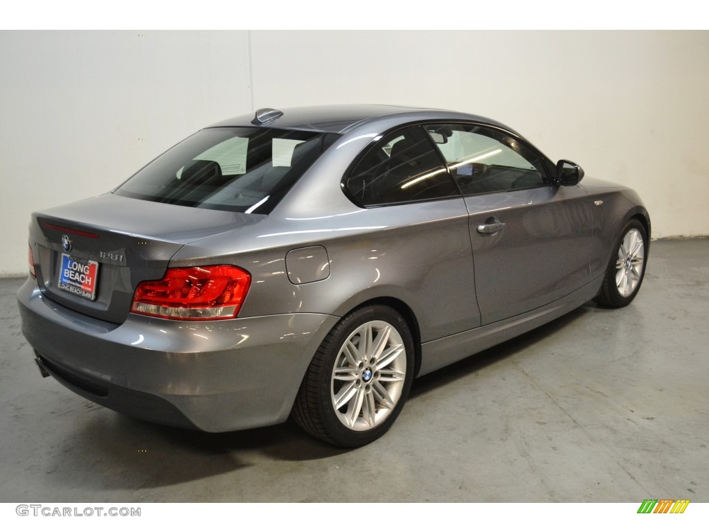 2013 1 Series 128i Coupe - Space Gray Metallic / Black photo #5