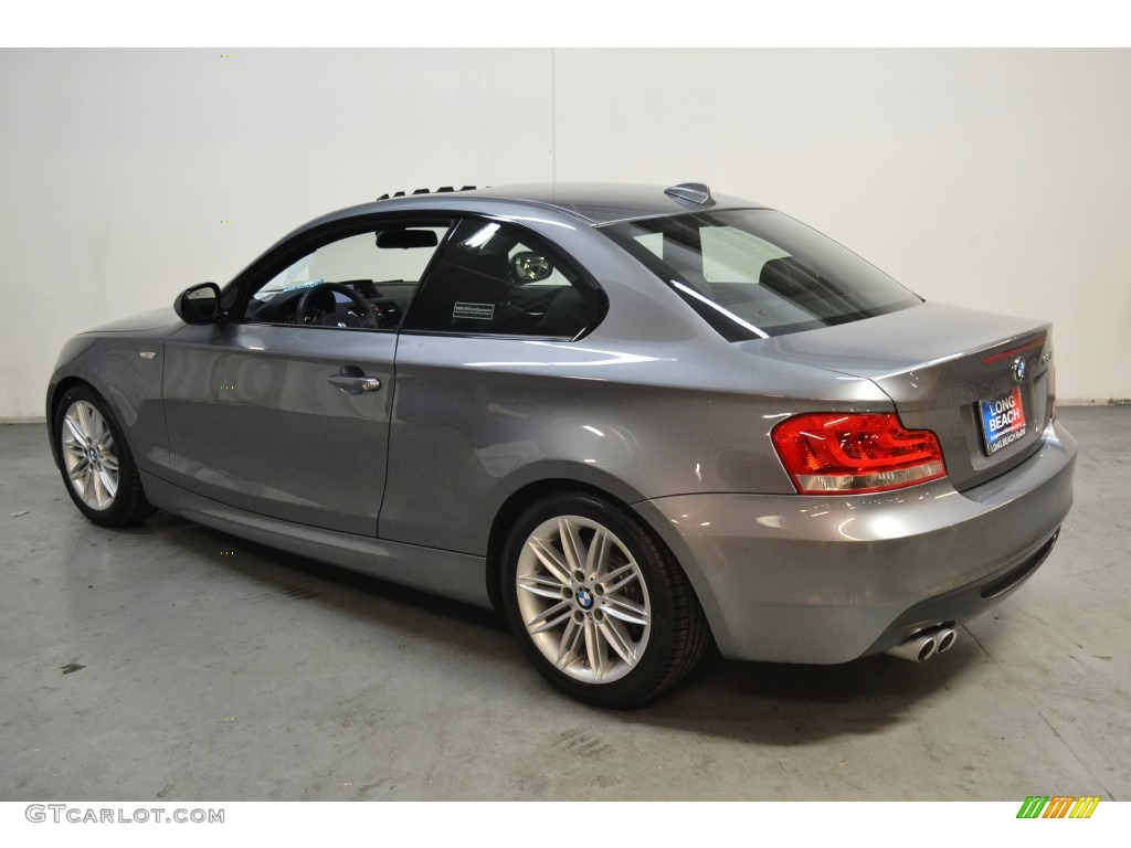 2013 1 Series 128i Coupe - Space Gray Metallic / Black photo #6