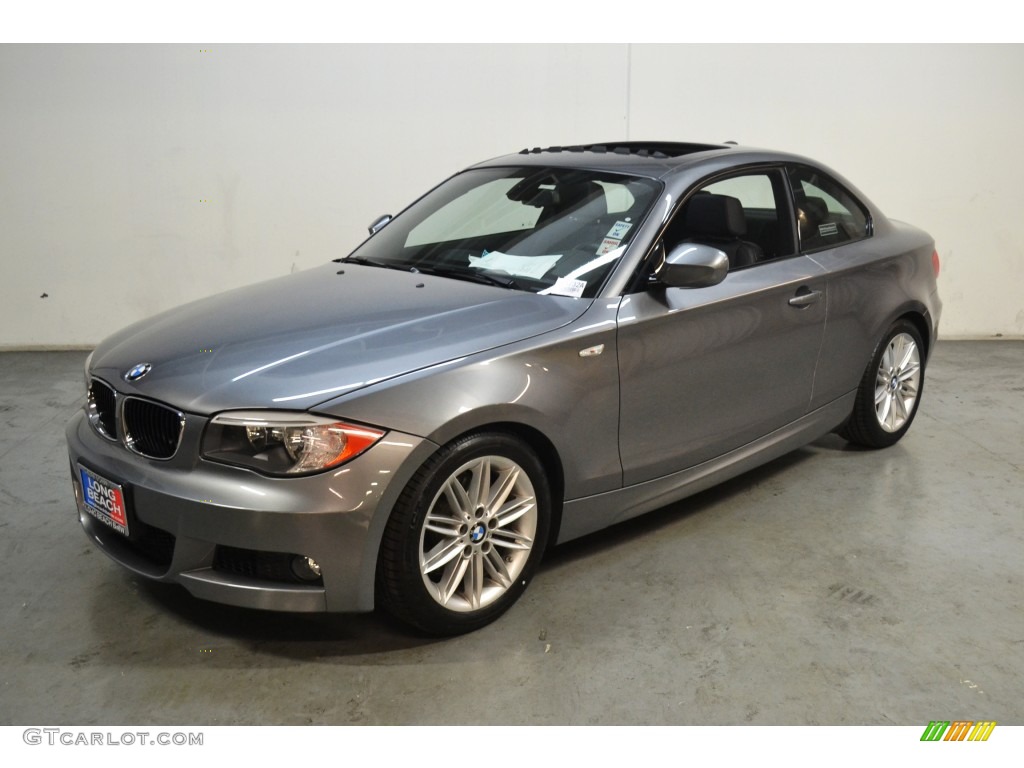 2013 1 Series 128i Coupe - Space Gray Metallic / Black photo #9