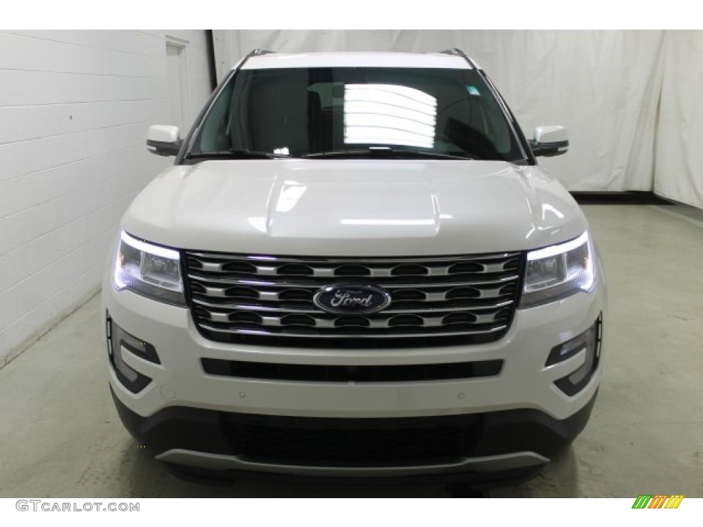 2016 Explorer Limited 4WD - White Platinum Metallic Tri-Coat / Ebony Black photo #2