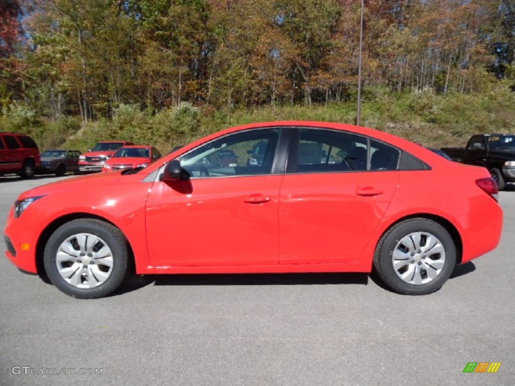 2016 Cruze Limited LS - Red Hot / Jet Black/Medium Titanium photo #9