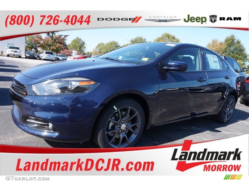 2016 Dart SXT Rallye - True Blue Pearl / Black/Light Tungsten photo #1