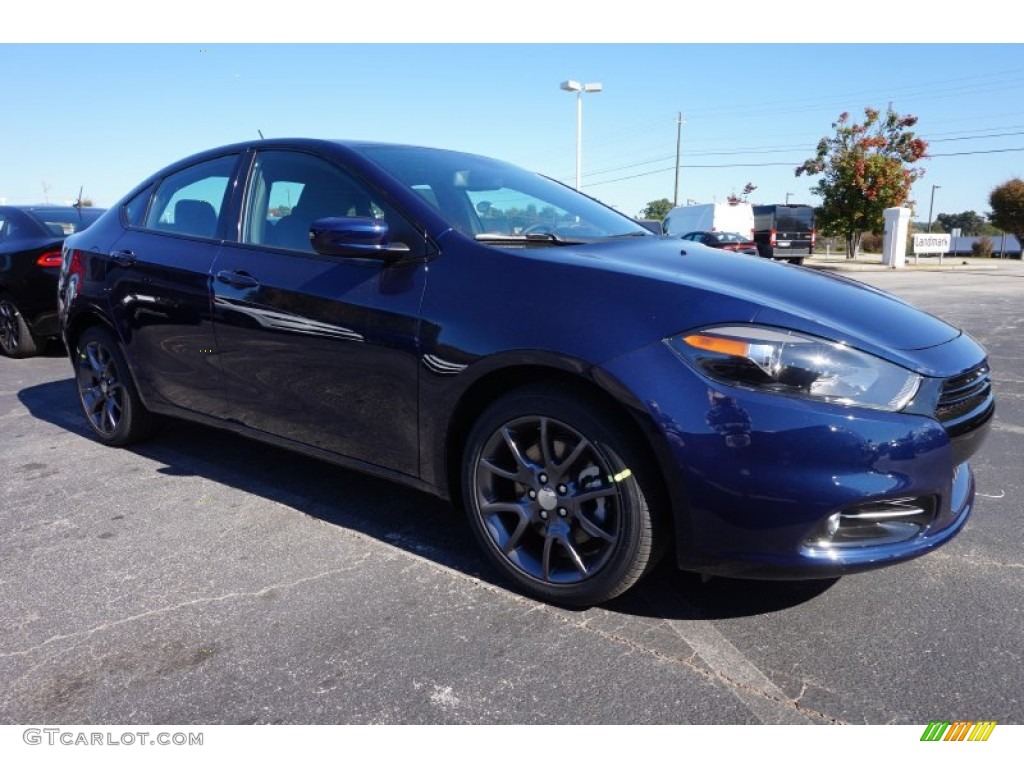 2016 Dart SXT Rallye - True Blue Pearl / Black/Light Tungsten photo #4