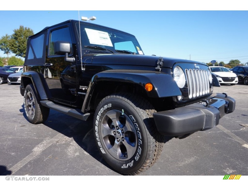 Black 2016 Jeep Wrangler Sahara 4x4 Exterior Photo #108110880