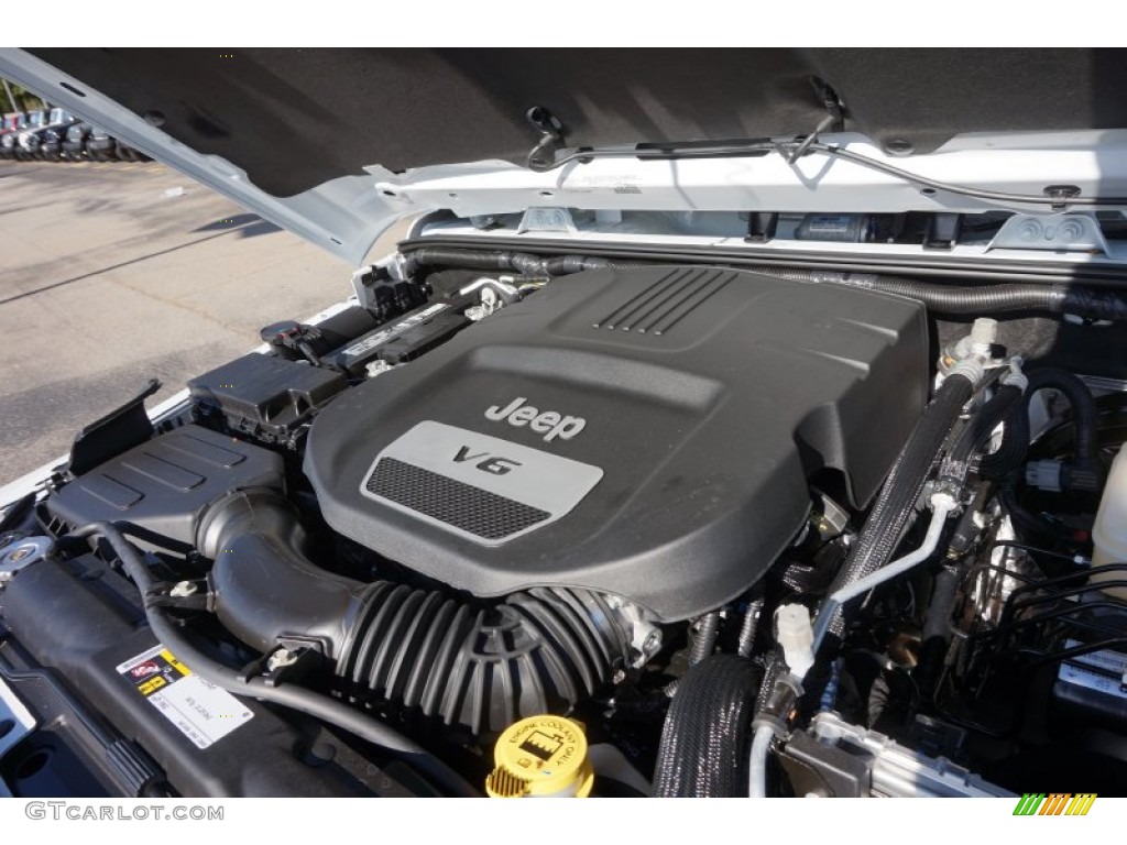2016 Jeep Wrangler Unlimited Rubicon Hard Rock 4x4 3.6 Liter DOHC 24-Valve VVT V6 Engine Photo #108111141