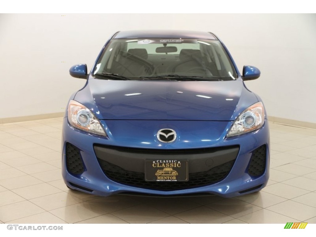 2012 MAZDA3 i Touring 4 Door - Sky Blue Mica / Black photo #2