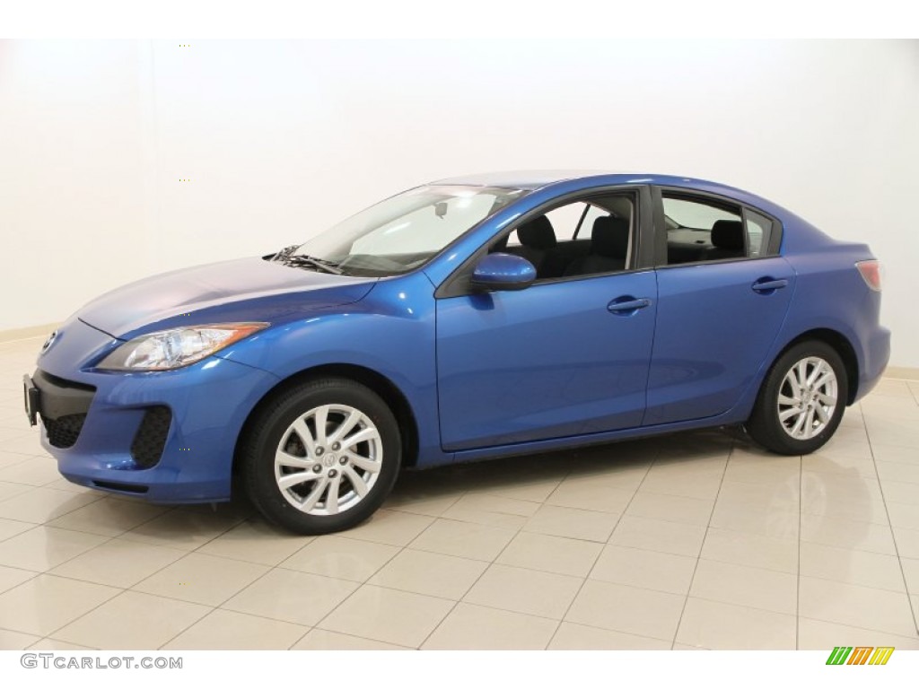 2012 MAZDA3 i Touring 4 Door - Sky Blue Mica / Black photo #3