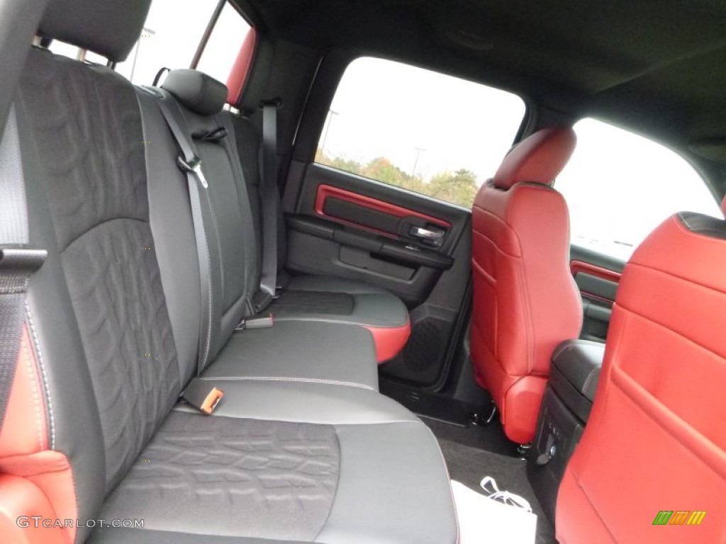 Rebel Theme Red/Black Interior 2016 Ram 1500 Rebel Crew Cab 4x4 Photo #108111894