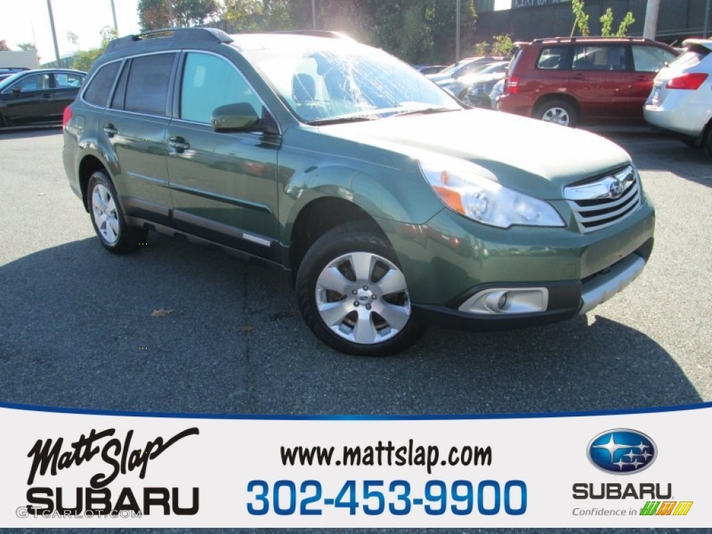 2012 Outback 3.6R Limited - Cypress Green Pearl / Warm Ivory photo #1
