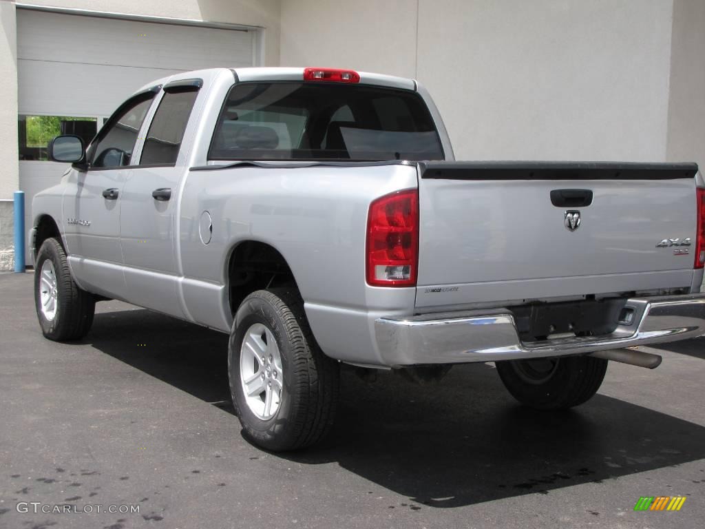 2006 Ram 1500 SLT Quad Cab 4x4 - Bright Silver Metallic / Medium Slate Gray photo #6