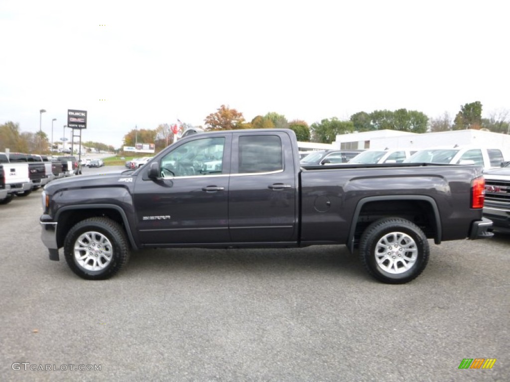 Iridium Metallic 2016 GMC Sierra 1500 SLE Double Cab 4WD Exterior Photo #108112704