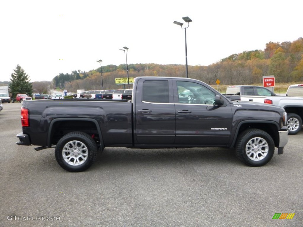 Iridium Metallic 2016 GMC Sierra 1500 SLE Double Cab 4WD Exterior Photo #108112818