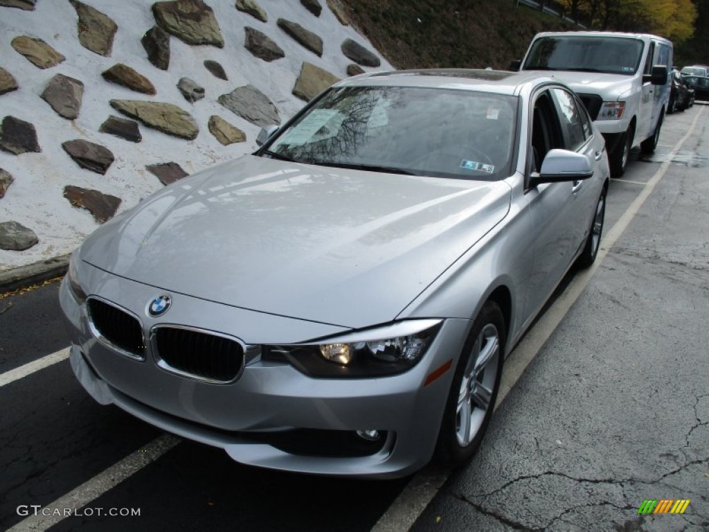 2015 3 Series 320i xDrive Sedan - Orion Silver Metallic / Black photo #9