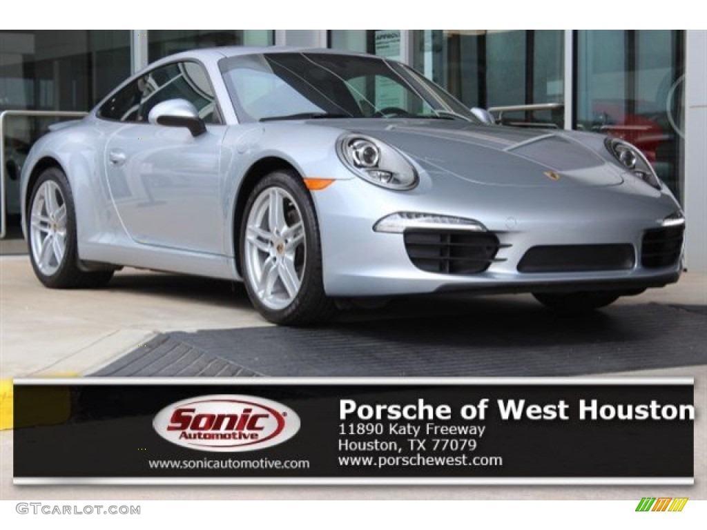 2014 911 Carrera Coupe - Rhodium Silver Metallic / Platinum Grey photo #1