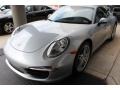 2014 Rhodium Silver Metallic Porsche 911 Carrera Coupe  photo #3