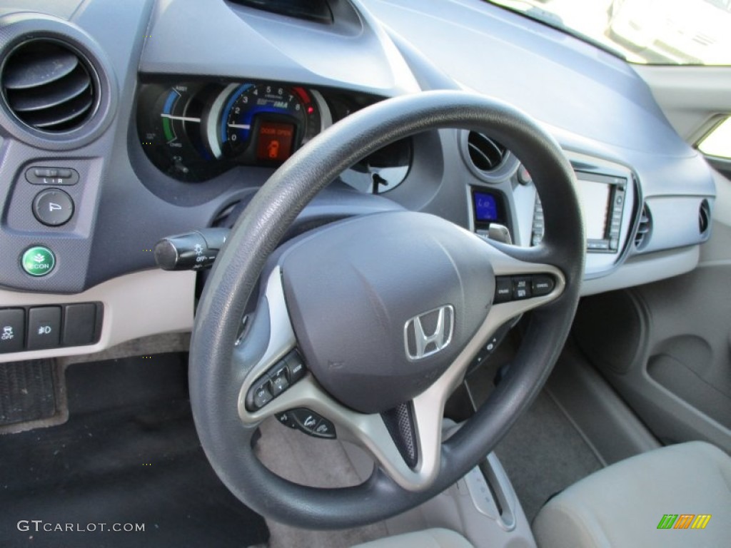 2010 Insight Hybrid EX - Polished Metal Metallic / Gray photo #10