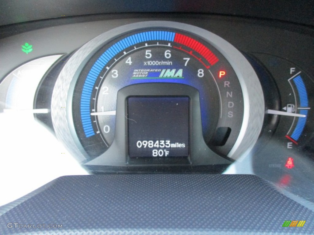 2010 Insight Hybrid EX - Polished Metal Metallic / Gray photo #20