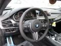 2016 BMW X6 M Black Interior Steering Wheel Photo