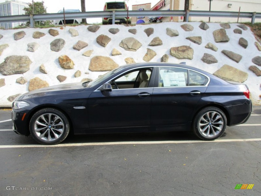 2016 5 Series 528i xDrive Sedan - Imperial Blue Metallic / Venetian Beige/Black photo #2