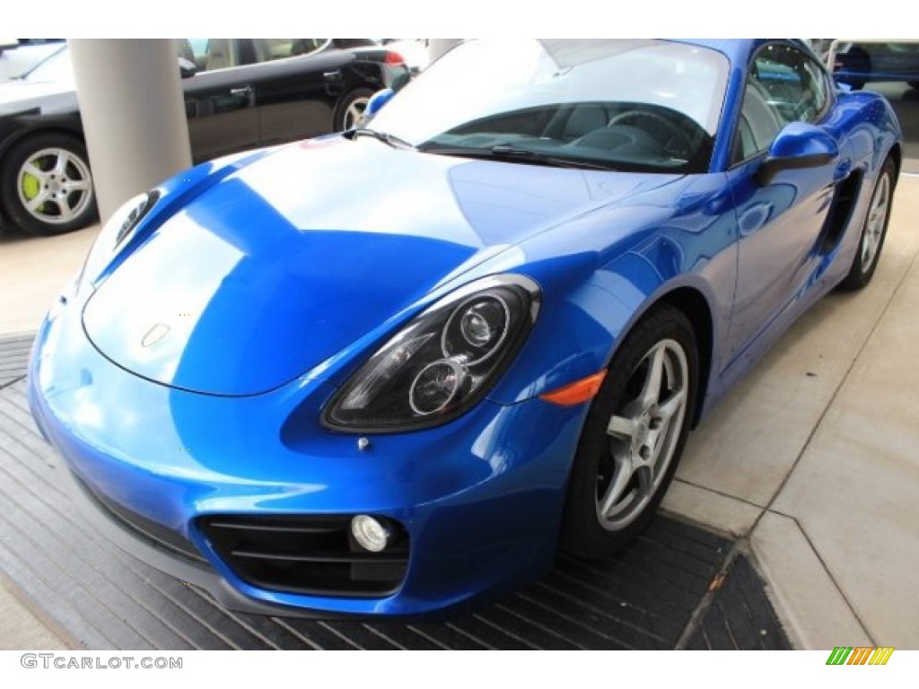 2015 Cayman  - Sapphire Blue Metallic / Black photo #3