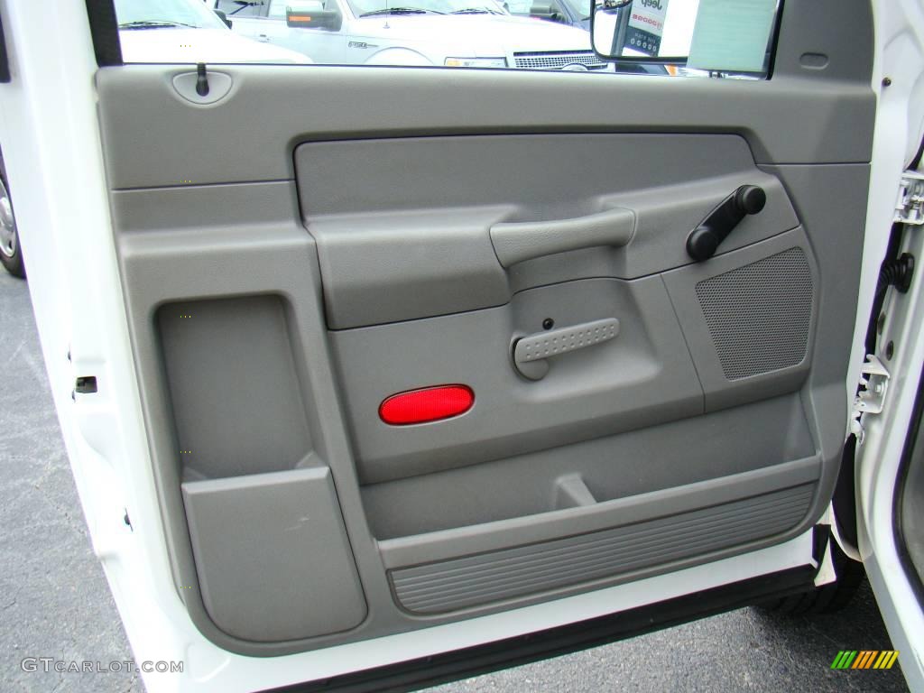 2007 Ram 3500 ST Regular Cab Dually Chassis - Bright White / Medium Slate Gray photo #16