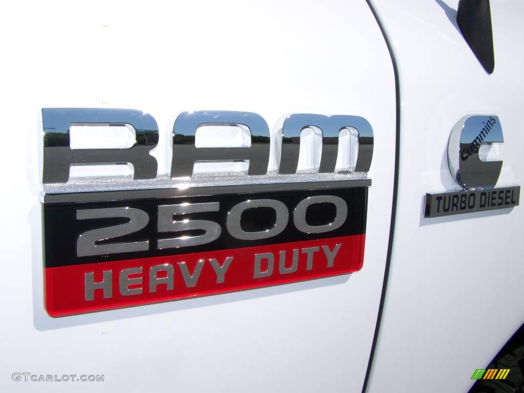 2008 Ram 2500 SXT Quad Cab - Bright White / Medium Slate Gray photo #3