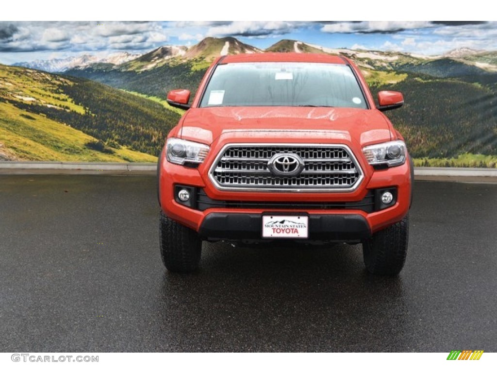 2016 Tacoma TRD Off-Road Access Cab 4x4 - Inferno Orange / Black photo #2
