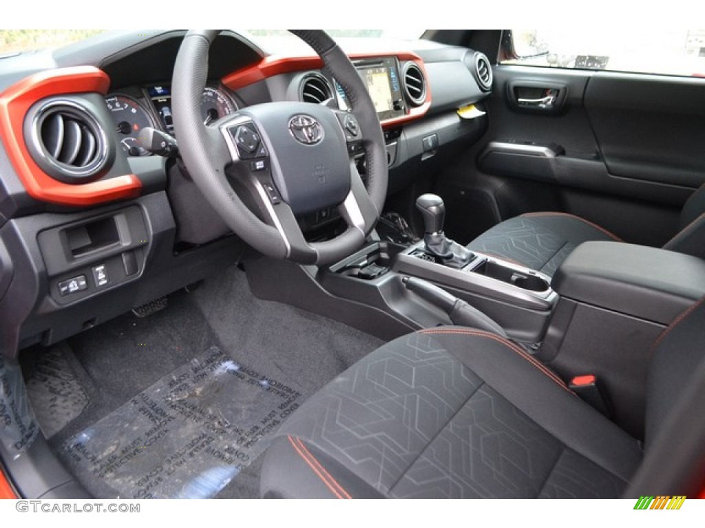 Black Interior 2016 Toyota Tacoma TRD Off-Road Double Cab 4x4 Photo #108120009