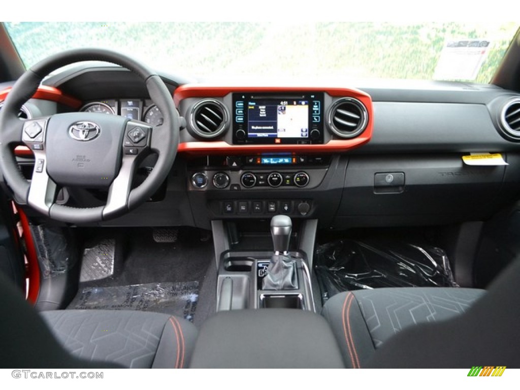 2016 Toyota Tacoma TRD Off-Road Double Cab 4x4 Black Dashboard Photo #108120042