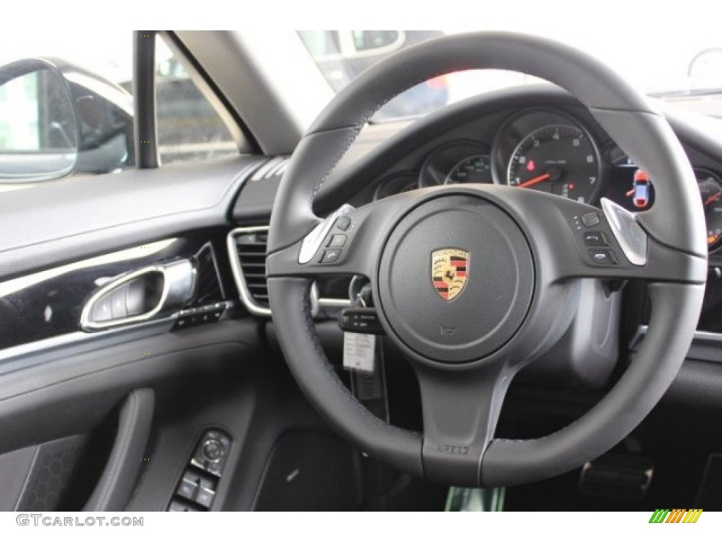 2016 Porsche Panamera Edition Black Steering Wheel Photo #108120207
