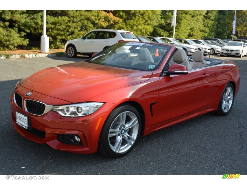 2015 4 Series 428i Convertible - Melbourne Red Metallic / Oyster/Black photo #6