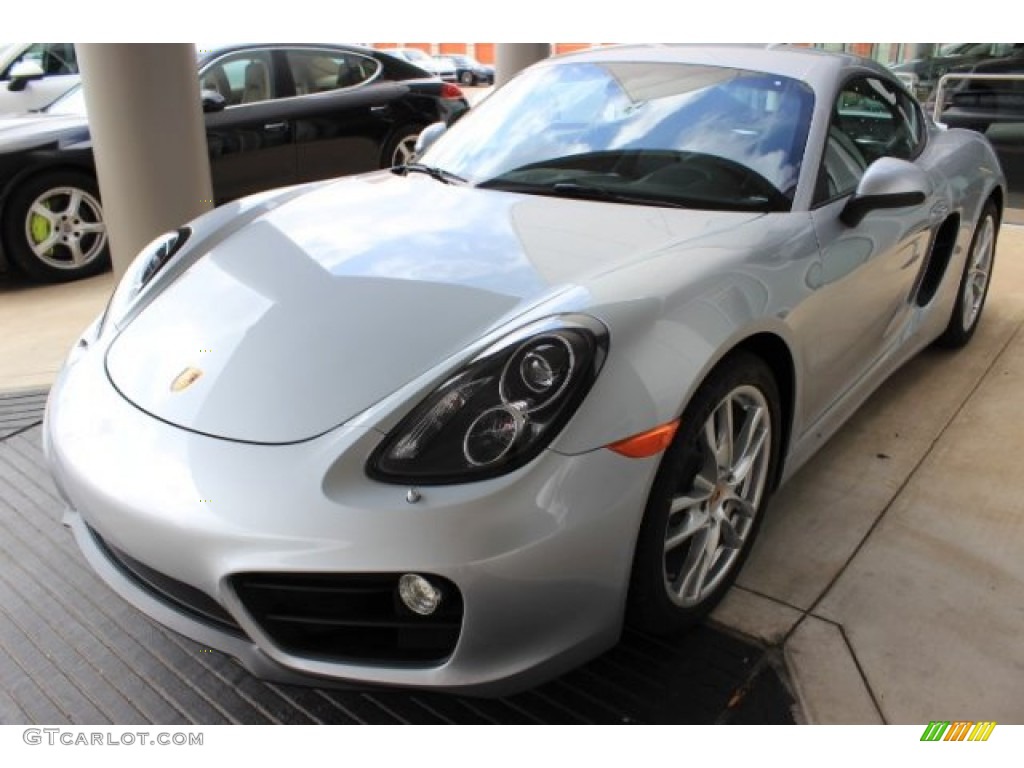 Rhodium Silver Metallic 2016 Porsche Cayman Standard Cayman Model Exterior Photo #108120399