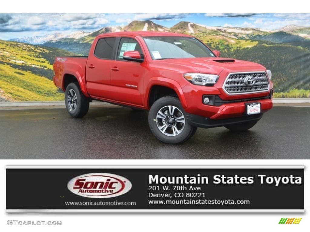 2016 Tacoma TRD Sport Double Cab 4x4 - Barcelona Red Metallic / TRD Graphite photo #1