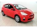 Absolutely Red 2012 Toyota Prius c Hybrid Two