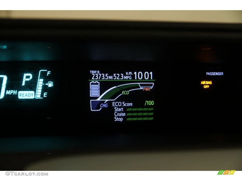 2012 Prius c Hybrid Two - Absolutely Red / Light Blue Gray/Black photo #9