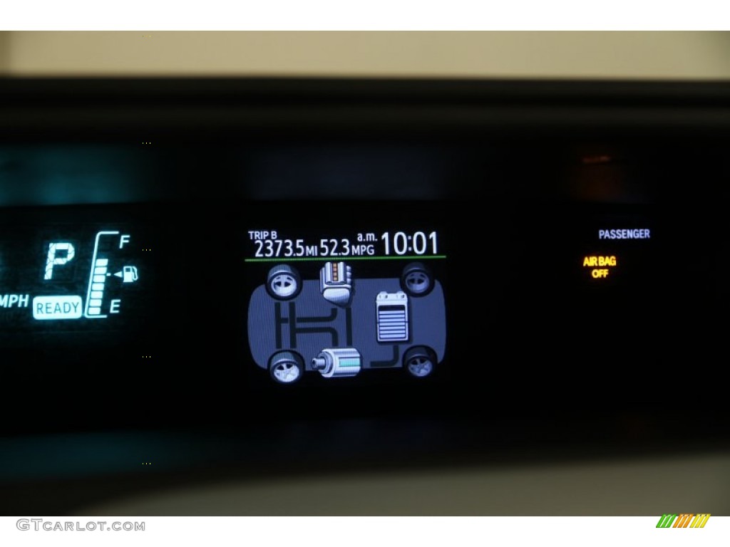 2012 Prius c Hybrid Two - Absolutely Red / Light Blue Gray/Black photo #10