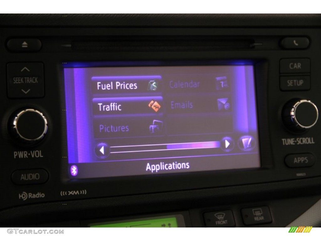 2012 Prius c Hybrid Two - Absolutely Red / Light Blue Gray/Black photo #14