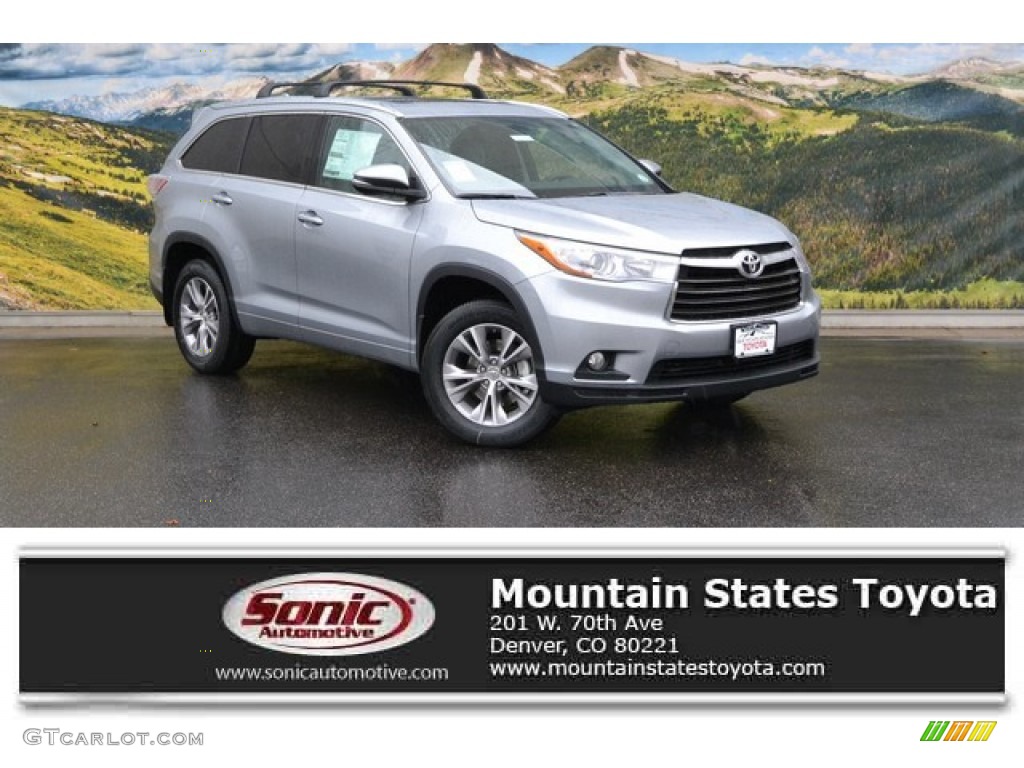 2015 Highlander XLE AWD - Silver Sky Metallic / Ash photo #1