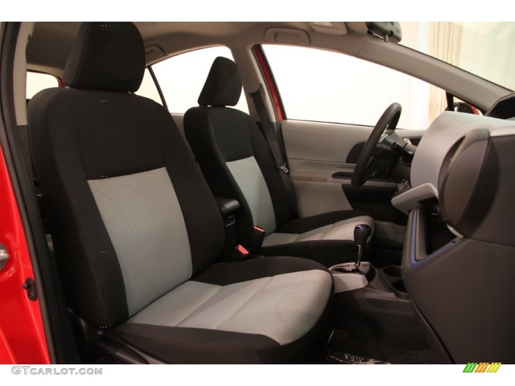 2012 Prius c Hybrid Two - Absolutely Red / Light Blue Gray/Black photo #20