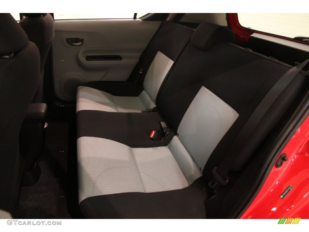 2012 Prius c Hybrid Two - Absolutely Red / Light Blue Gray/Black photo #22