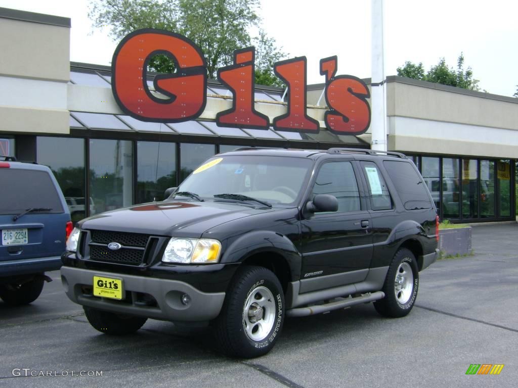 2001 Explorer Sport 4x4 - Black / Medium Prairie Tan photo #1