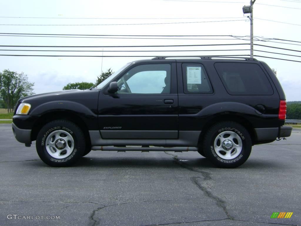 2001 Explorer Sport 4x4 - Black / Medium Prairie Tan photo #4