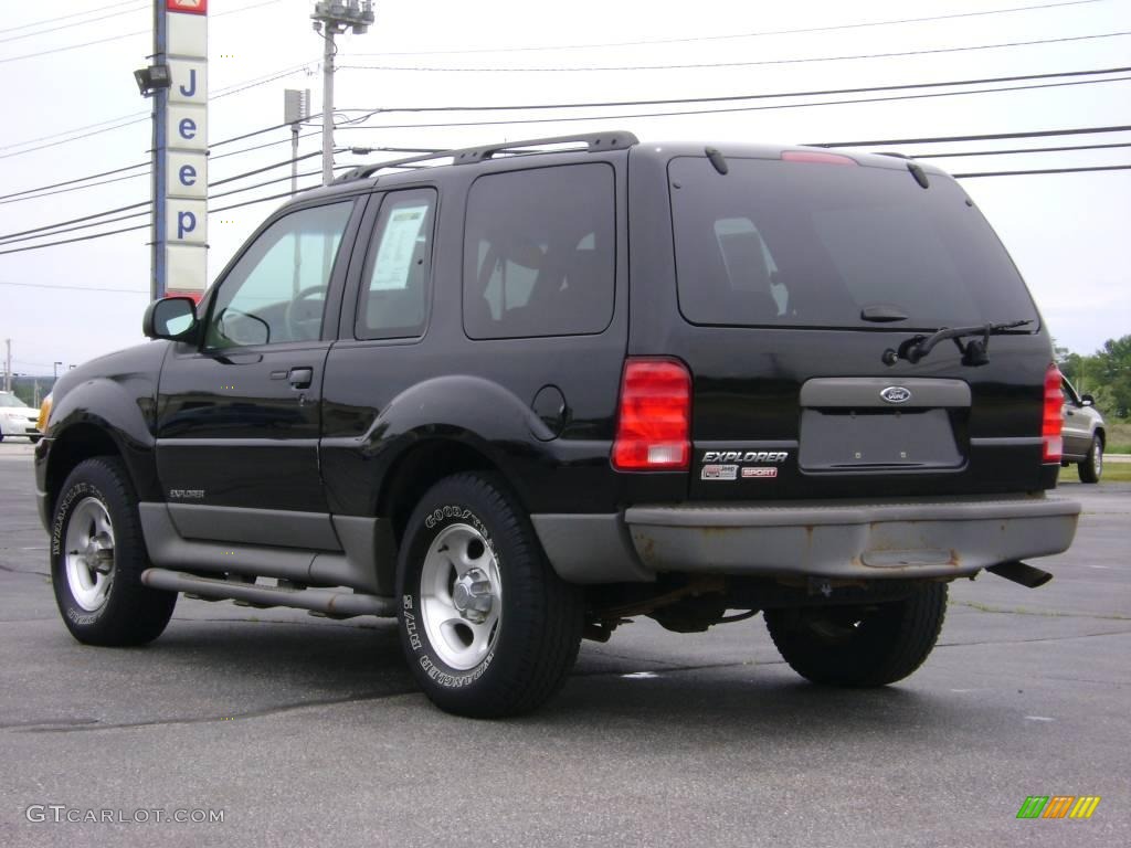 2001 Explorer Sport 4x4 - Black / Medium Prairie Tan photo #5