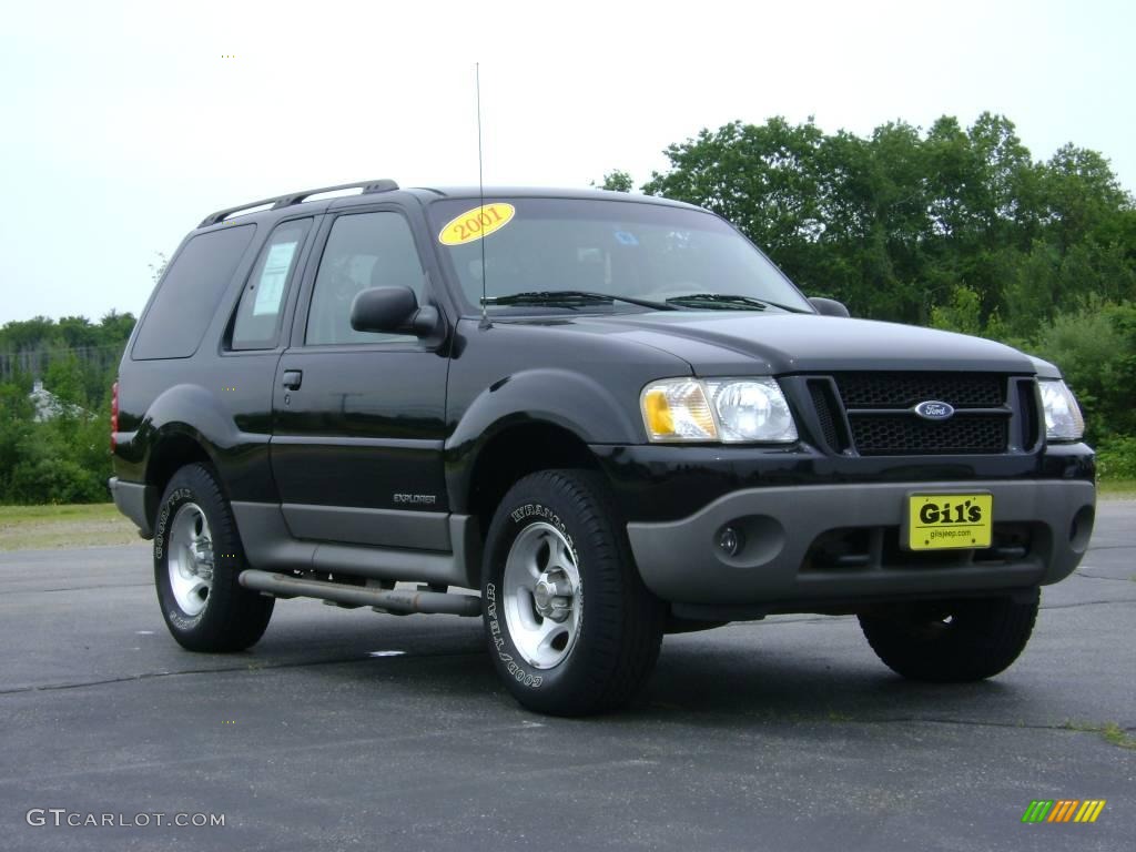 2001 Explorer Sport 4x4 - Black / Medium Prairie Tan photo #9