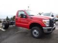 Race Red 2016 Ford F350 Super Duty XL Regular Cab Chassis 4x4 DRW Exterior
