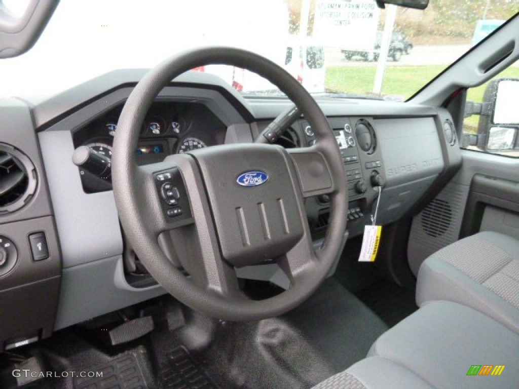 2016 Ford F350 Super Duty XL Regular Cab Chassis 4x4 DRW Steel Dashboard Photo #108122829